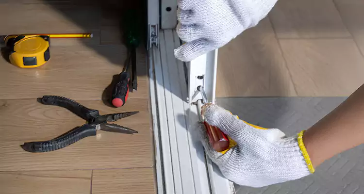 Backyard Sliding Door Track Repair in Boca Raton, FL