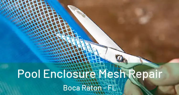  Pool Enclosure Mesh Repair Boca Raton - FL